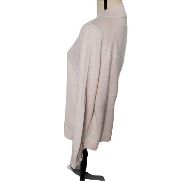 Loft Pink Ruffled Sleeve Sweater - Picture 5 of 8